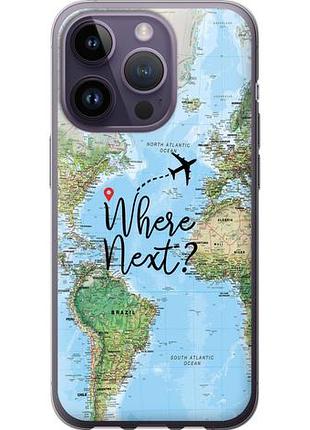 Чехол на iphone 14 pro путешествие из силикона fch_0030977