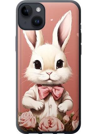 Чехол на iphone 14 plus зайчик из силикона fch_0005591