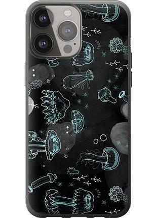 Чехол на iphone 13 pro max медузы из силикона fch_0076531