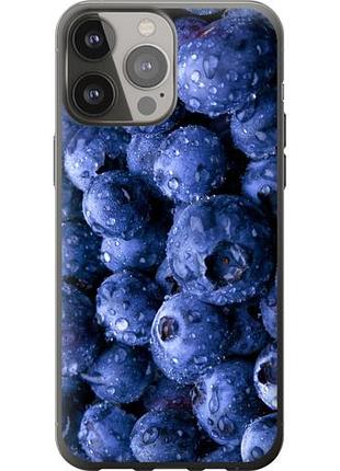 Чехол на iphone 13 pro max голубика из силикона fch_0042177