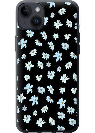 Чехол на iphone 14 plus цветочный из силикона fch_0010046