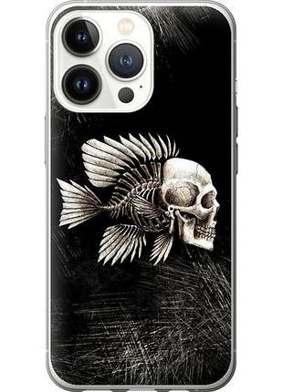 Чехол на iphone 13 pro рыбо-человек из силикона fch_0037866