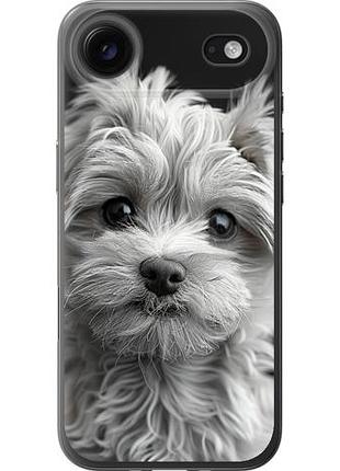 Чехол на iphone 17 air мальтипу на черном фоне из силикона fch_0149531