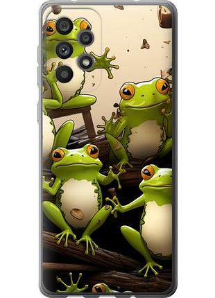 Чехол на samsung galaxy a73 a736b жабки из силикона fch_0025979