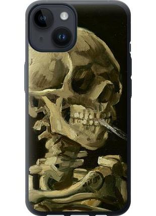 Чехол на iphone 14 винсент ван гог. череп из силикона fch_0057105