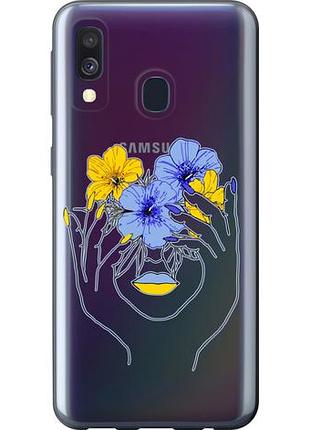 Чехол на samsung galaxy a40 2019 a405f девушка из пластика fch_0016566