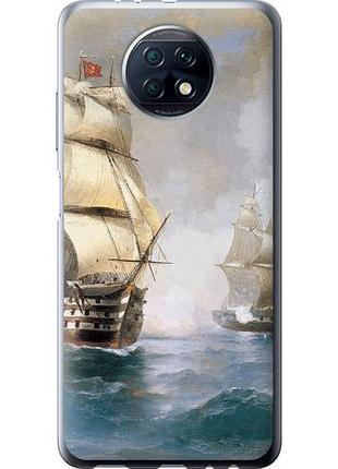 Чехол на xiaomi redmi note 9t айвазовский. корабли из силикона fch_0063487