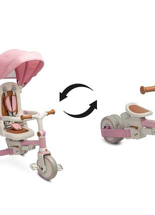 Дитячий триколісний велосипед caretero (toyz) faro pink