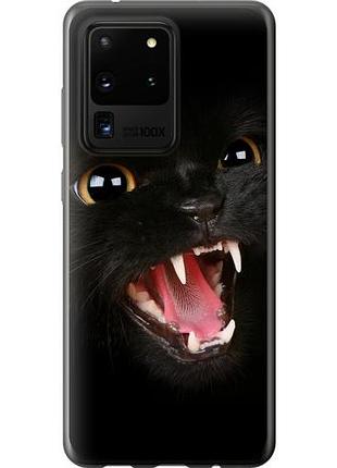 Чехол на samsung galaxy s20 ultra чёрная кошка из пластика fch_0015067