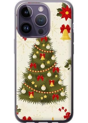 Чехол на iphone 14 pro новогодняя елка из силикона fch_0007082