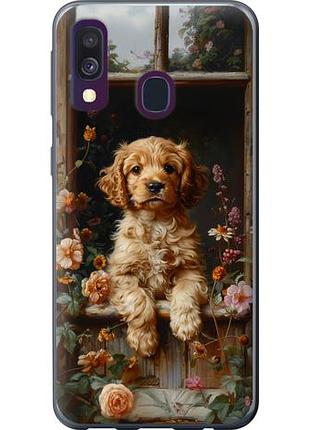 Чехол на samsung galaxy a40 2019 a405f щенок cocker spaniel из пластика fch_0139654