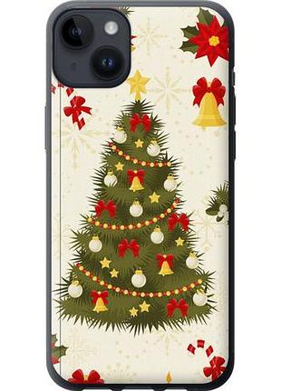Чехол на iphone 14 plus новогодняя елка из силикона fch_0007076