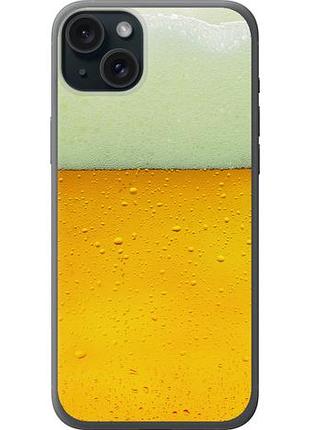Чехол на iphone 15 plus пиво из силикона fch_0031453