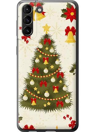 Чехол на samsung galaxy s21 plus новогодняя елка из силикона fch_0007099