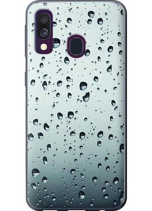Чехол на samsung galaxy a40 2019 a405f стекло в каплях из пластика fch_0019536