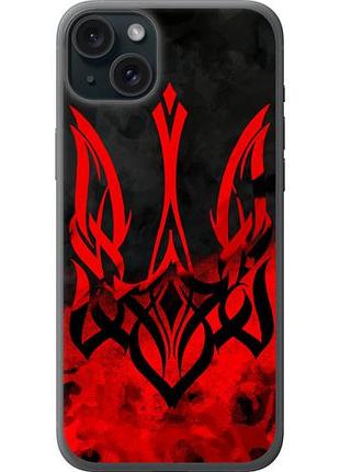 Чехол на iphone 15 plus герб украины из силикона fch_0001753
