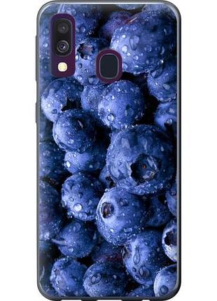 Чехол на samsung galaxy a40 2019 a405f голубика из пластика fch_0042216