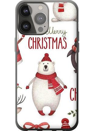 Чехол на iphone 13 pro max merry christmas из силикона fch_0024357