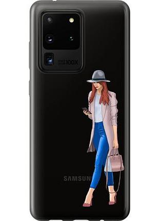 Чехол на samsung galaxy s20 ultra девушка 1 из силикона fch_0045526