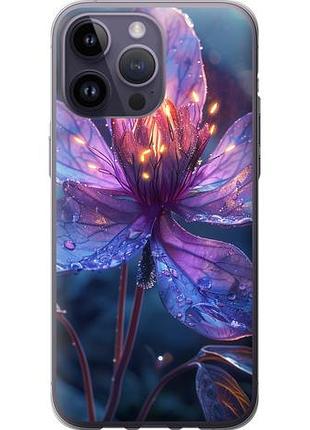 Чехол на iphone 14 pro max магический цветок из силикона fch_0137945
