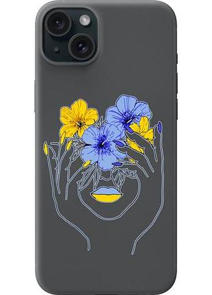 Чехол на iphone 15 plus девушка из силикона fch_0016603