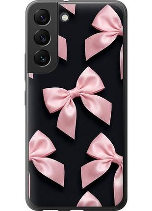 Чехол на samsung galaxy s22 coquette ribbons dark coquette из силикона fch_0148789