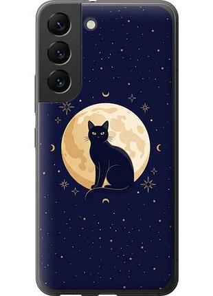 Чехол на samsung galaxy s22 cute cat celestial/witchy из силикона fch_0149245