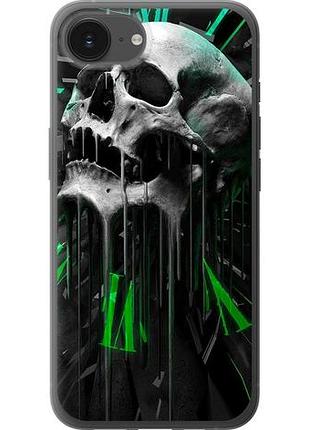 Чехол на iphone 16e череп-часы из силикона fch_0148143