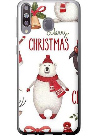 Чехол на samsung galaxy a40s a3050 merry christmas из пластика fch_0024397
