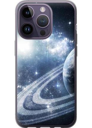 Чехол на iphone 14 pro кольца сатурна из силикона fch_0061109