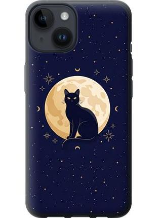 Чехол на iphone 14 cute cat celestial/witchy из силикона fch_0149247