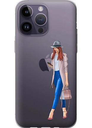 Чехол на iphone 14 pro max девушка 1 из силикона fch_0045556