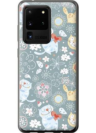 Чехол на samsung galaxy s20 ultra котята v3 из пластика fch_0054969