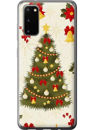 Чехол на samsung galaxy s20 новогодняя елка из пластика fch_0007105