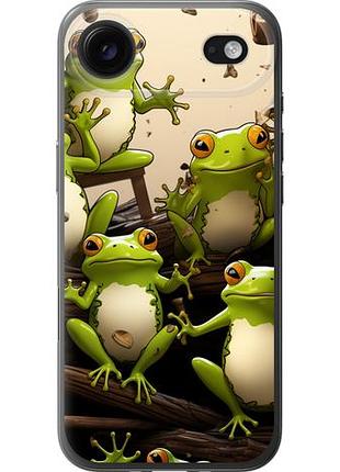 Чехол на iphone 17 air жабки из силикона fch_0149414