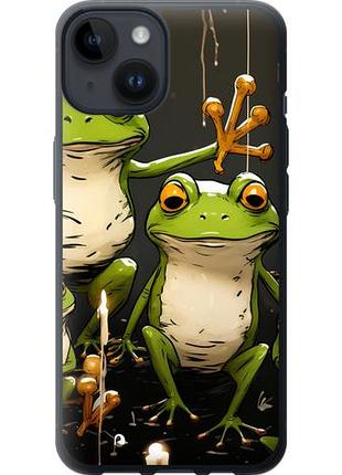 Чехол на iphone 14 жабки 2 из силикона fch_0027730