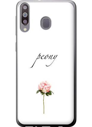 Чехол на samsung galaxy a40s a3050 пион из пластика fch_0062282