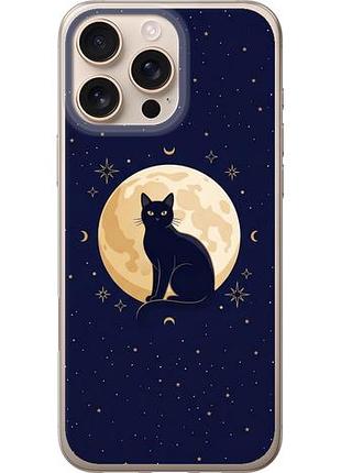 Чехол на iphone 16 pro max cute cat celestial/witchy из силикона fch_0149284