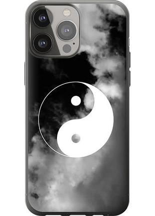 Чехол на iphone 13 pro max инь и янь из силикона fch_0014772