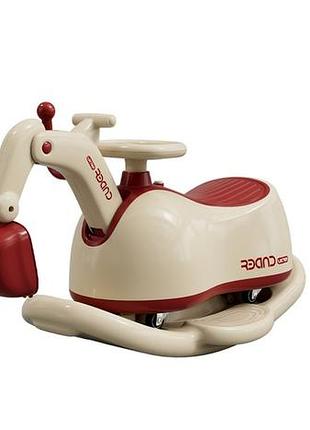 Каталка-толокар beruty excavator beige/red