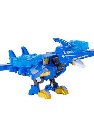 Динозавр-трансформер dinoster - синій птера-бот 6
