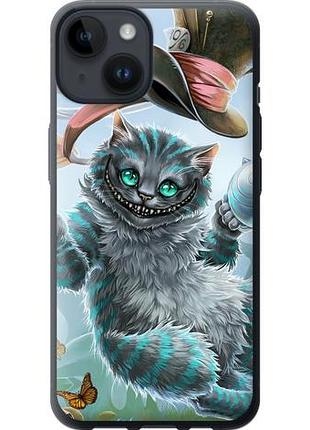 Чехол на iphone 14 чеширский кот 2 из силикона fch_0009505
