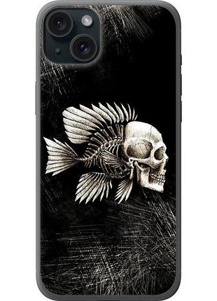 Чехол на iphone 15 plus рыбо-человек из силикона fch_0037933