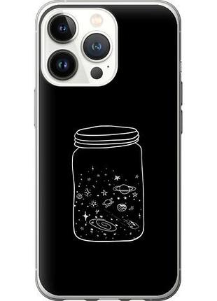Чехол на iphone 13 pro космос в банке из силикона fch_0039216