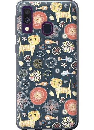 Чехол на samsung galaxy a40 2019 a405f котята из пластика fch_0068831