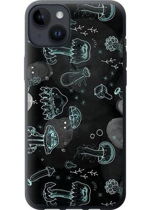 Чехол на iphone 14 plus медузы из силикона fch_0076530