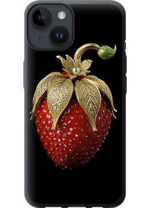 Чехол на iphone 14 клубника v3 из силикона fch_0008425