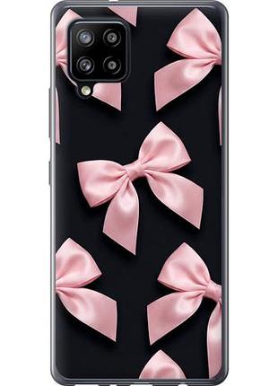 Чехол на samsung galaxy a42 a426b coquette ribbons dark coquette из пластика fch_0148812
