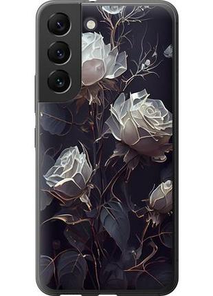 Чехол на samsung galaxy s22 розы 2 из силикона fch_0002211