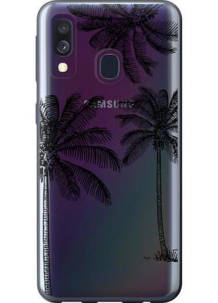 Чехол на samsung galaxy a40 2019 a405f пальмы1 из пластика fch_0066697